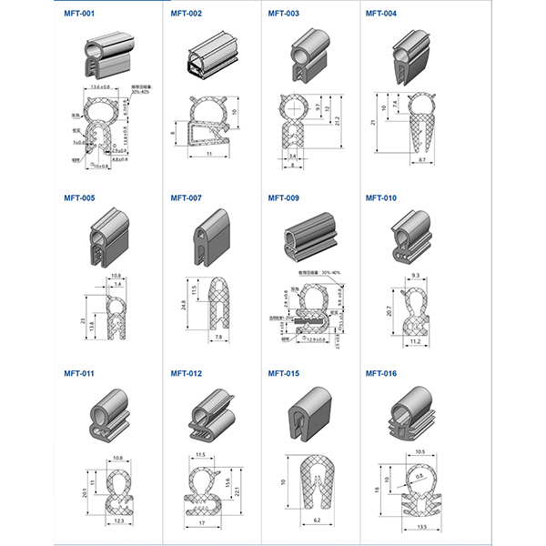 BT6089 001   MFT Series Rubber Gaskets | Multiple Industry Profiles | Compatible Sealing Solutions