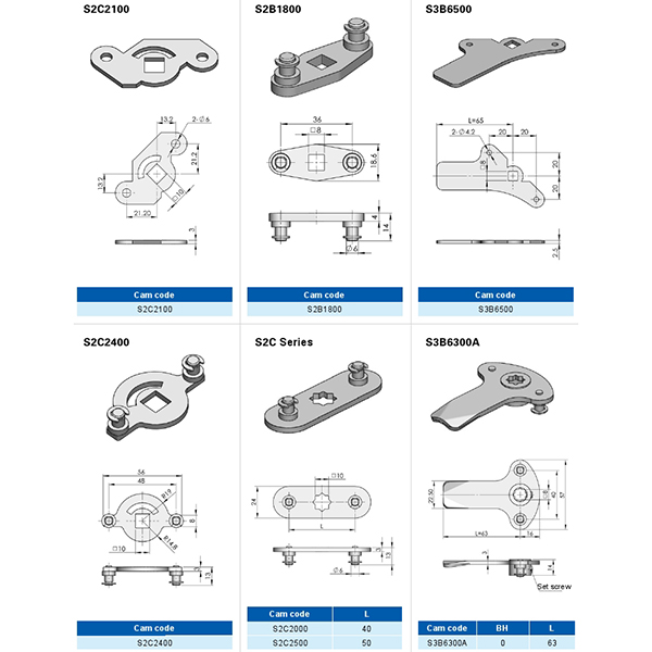 BT6086 Cam Latch Accessories CAM and Accessories
