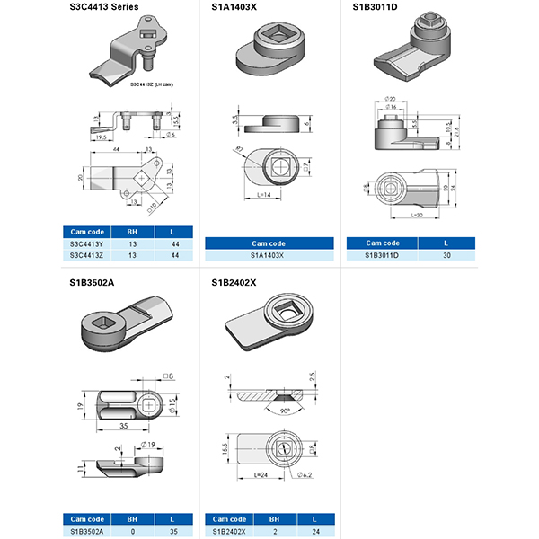 BT6086 Cam Latch Accessories CAM and Accessories

