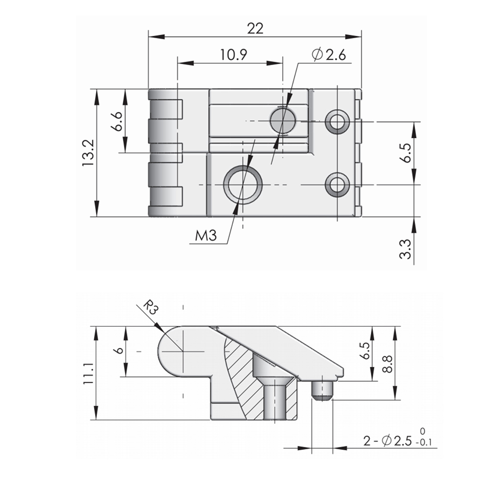 CL221 Zinc Alloy Hinges - Lightweight and Durable Design for Left/Right Door Applications