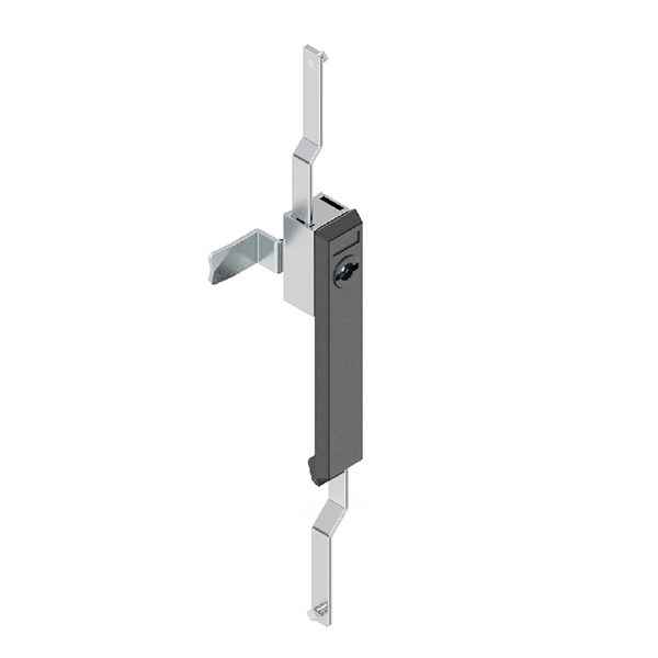 MS103C Zinc Alloy Latch with Sand Chrome Finish - Matte Black, for Door Thickness 1~2mm