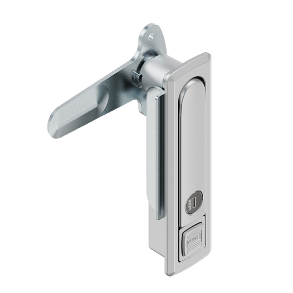 BT2390 Zinc Alloy Latch with Sand Chrome & Matte Black Finish - 90° Rotation, for Door Thickness 1~4mm