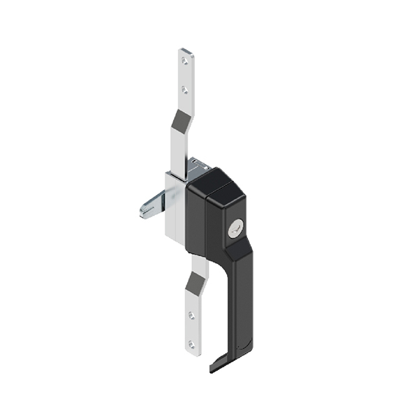 MS3005Z Zinc Alloy Latch with Matte Black Finish - 90° Rotation, for Door Thickness 1~4mm