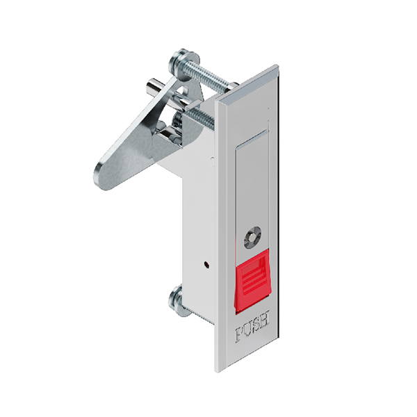 BT6051 ABS Latch with Gray Paint Finish - Heavy-Duty, for Door Thickness 1~20mm