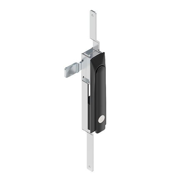 MS103C Zinc Alloy Latch with Sand Chrome Finish - Matte Black, for Door Thickness 1~2mm