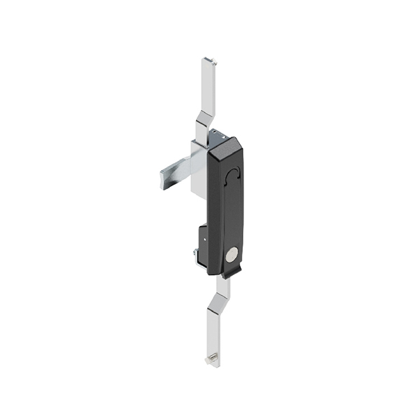 BT7583 Zinc Alloy Latch with Sand Chrome & Matte Black Finish - Heavy-Duty, for Door Thickness 1~4mm