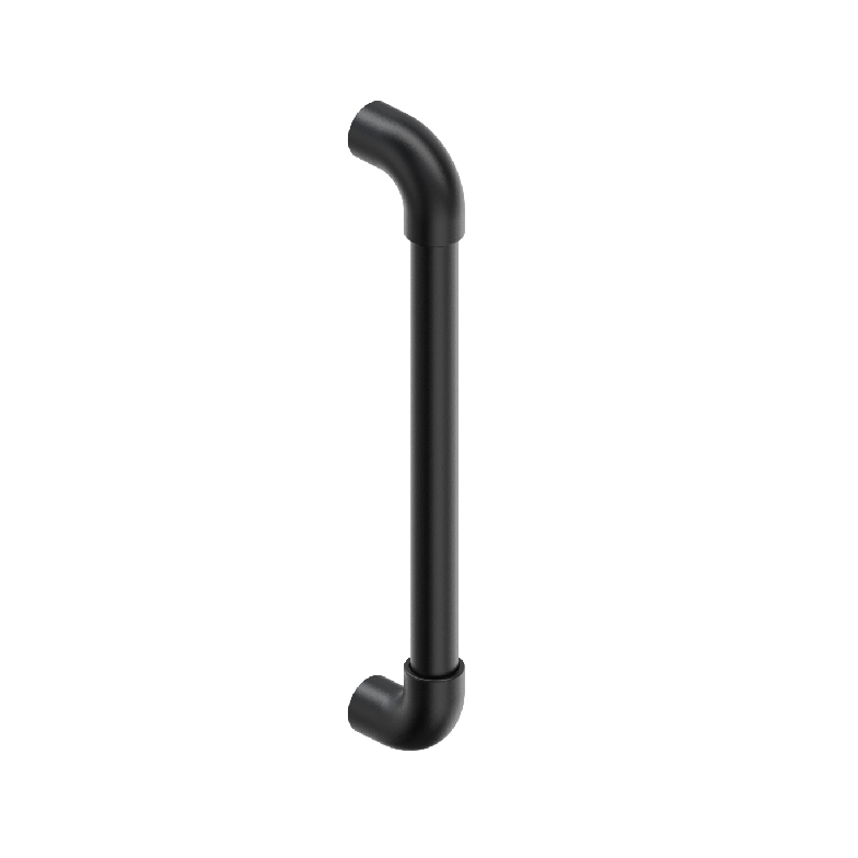 BT7144 PA & Aluminum Pull Handle, Black Spark Texture & Anodized Finish, for 1-5mm Door Panels