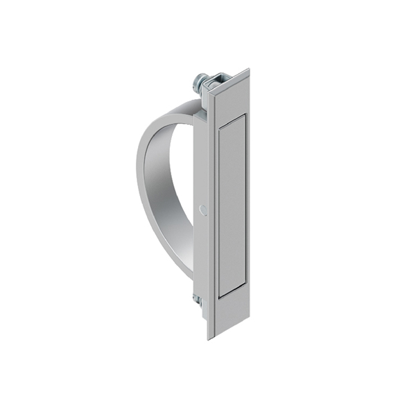 LS125 Zinc Alloy Grab Handle, Sandblasted/Bright Chrome/Matte Black Finish, for 1-3mm Door Panels