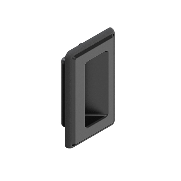 BT3496 PA Grab Handle with NBR Waterproof Gasket, Black Sand Texture Finish, for Industrial Enclosures & Outdoor Applications