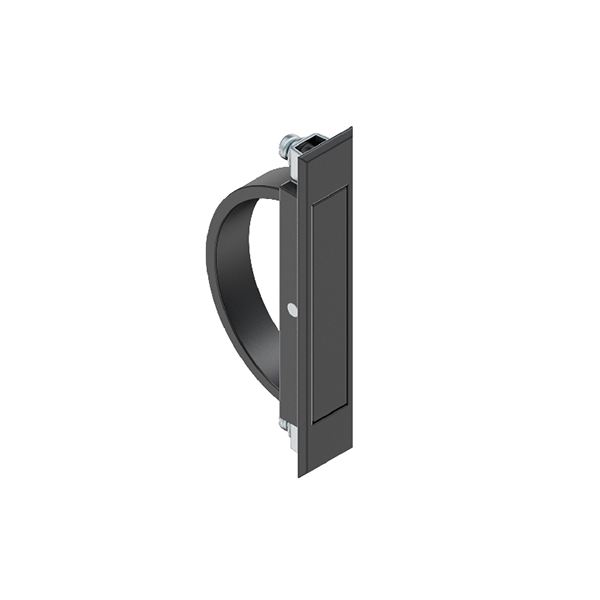 LS125 Zinc Alloy Grab Handle, Sandblasted/Bright Chrome/Matte Black Finish, for 1-3mm Door Panels