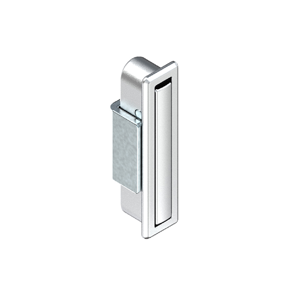 BT3083 Zinc Alloy Grab Handle, Sandblasted/Bright Chrome Finish, for 1-3mm Door Panels