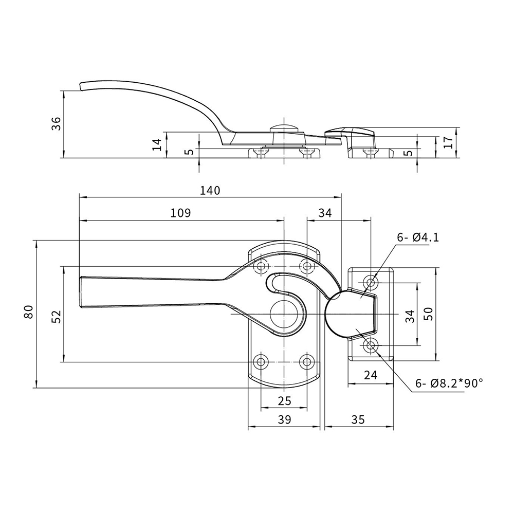 BT2149 Stainless Steel Pull Handle, Mirror Polished Finish, Left-Side Release for Industrial & Medical Applications