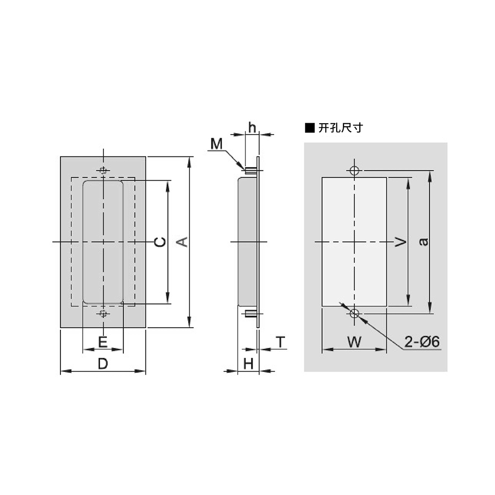 BT7640 Stainless Steel Pull Handle, Brushed Finish, Heavy-Duty for Industrial & Hygienic Applications